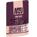AATU паучи для кошек с лососем, курицей и креветками, AATU FOR CATS SALMON, CHICKEN & PRAWN, 85г